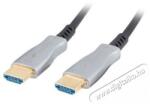 Lanberg 50m aktív optikai HDMI apa-apa fekete AOC kábel