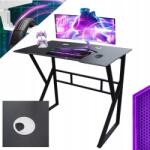 Ecarla Számítógépasztal, gamer, 100×60cm, fekete, 85cm magas (STL20CZ)