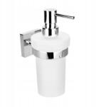 Bemeta X-square szappanadagoló 230ml, matt üveg, króm (132109017a)