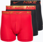 Nike Boxeri pentru bărbați Nike Dri-Fit Essential Micro Boxer Brief 3 pary university red/black/black metallic grdient wb