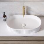 Rea Lavoar pe blat Rea Vanda oval 60 cm alb lucios (5906366006289)