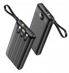 VEGER Powerbank Veger C10 10000 mAh Fekete Usb-c, Lightning, Usb-a kábelek (C10)