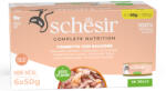 Schesir 24x50g Schesir Complete Nutrition Filet tonhal & lazac aszpikban nedves macskatáp