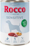 Rocco 6x400g Rocco Sensitive kacsa & tészta nedves kutyatáp új receptúrával