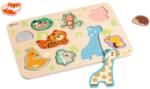 Teddies Puzzle/Inserție animale din lemn 30 x 21cm (TD00512134) Puzzle