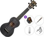 Mahalo MS1TBK SET Transparent Black Szoprán ukulele