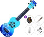 Mahalo Hibiscus SET Hibiscus Blue Burst Szoprán ukulele