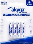 Akyga Alkaline battery Akyga AKY1971 AAA LR03 Zn-MnO2, 1.5V/1300mAh 4pcs/blister ( )