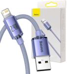Baseus Cablu USB to Lightning Baseus Crystal, 2.4A, 2m (Mov)