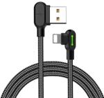 Mcdodo Cablu unghiular USB la Lightning Mcdodo CA-4671 LED, 1, 2 m (negru)