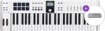 Arturia KeyLab Essential 49 mk3 SET Claviatură MIDI White (<![CDATA[KEYLAB-ESSENTIAL-49WH-MK3-SET]]>) Controler MIDI