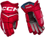 CCM Mănuși de hochei JetSpeed FT880 Red/White Junior 10 inci