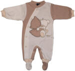  Trimex pamut, elöl patentos rugdalózó (44) mogyoró/natúr párnás maci