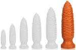TheAssGasm Pine XXL - prémium hosszú anál plug (28 x 8 cm) narancssárga