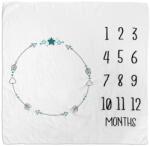 Sensillo muszlin fejlődéskövető takaró babafotózáshoz - Boho white