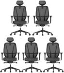 Mercury 5PACK Ergonomikus irodai szék AFRODITE fekete (5 db)