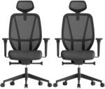 Mercury 2PACK Ergonomikus irodai szék AFRODITE fekete (2 db)