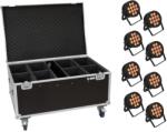  EUROLITE Set 8x LED IP PAR 12x9W SCL Spot + Case with wheels (20000885)