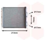 VAN WEZEL Výmenník tepla vnútorného kúrenia VAN WEZEL 13006226 (13006226)