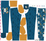 Takoy Panel szabásmintával 170 softshell nadrágra petrol forest