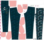 Takoy Panel szabásmintával 170 softshell nadrág éjszakai kolibri