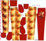 Takoy Panel szabásmintával 170 softshell nadrágra légyölő galóca