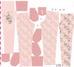 Takoy Panel szabásmintával 170 softshell nadrágra indiana girl pink