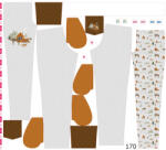 Takoy Panel szabásmintával 170 softshell nadrágra északi tájkép