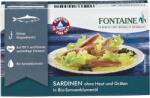 Fontaine Sardine fara piele si oase in ulei bio de floarea-soarelui, 120 g