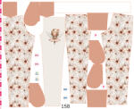 Takoy Panou cu croială 158 pentru pantaloni softshell zâna florii