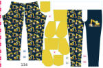 Takoy Panou cu croială 134 pentru pantaloni softshell escavator pe albastru închis