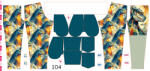 Takoy Panou cu croială 104 pentru pantaloni softshell godzila geometrică