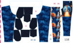 Takoy Panou cu croială 116 pentru pantaloni softshell misiune spațială