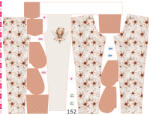 Takoy Panou cu croială 152 pentru pantaloni softshell zâna florii