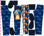 Takoy Panou cu croială 158 pentru pantaloni softshell misiune spațială