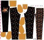 Takoy Panou cu croială 170 pentru pantaloni softshell vulpi de toamnă pe negru