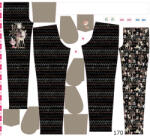 Takoy Panou cu croială 170 pentru pantaloni softshell forest/pădurea pe negru