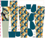 Takoy Panou cu croială 164 pentru pantaloni softshell godzila geometrică
