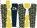 Takoy Panou cu croială 152 pentru pantaloni softshell escavator pe albastru închis