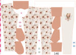 Takoy Panou cu croială 146 pentru pantaloni softshell zâna florii