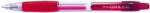 PENAC Pix cu gel PENAC CCH-3, rubber grip, 0.7mm, corp transparent - scriere rosie (P-BA3101-02F)