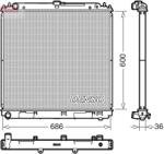 DENSO Radiator, racire motor DENSO DRM46041 (DRM46041) - fixbox