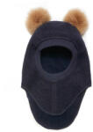 HUTTEliHUT Cagulă dublată lână merinos fiartă Huttelihut - Big Bear Dark Navy