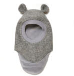 HUTTEliHUT Cagulă dublată lână merinos fiartă Huttelihut - Plys Grey Melange