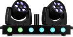 BeamZ FUZETWIN Set movinghead wash dublu cu bara LED, 18x LED RGBW, DMX, BeamZ (150.378)