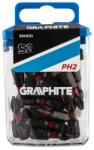 GRAPHITE Varfuri, biti, de impact, PH2, 1/4", set 20 buc, PH2x25 mm, Graphite GartenVIP DiyLine (56H531) Surubelnita