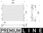 MAHLE Radiator, racire motor MAHLE CR 2787 000P (CR 2787 000P)
