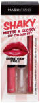 Magic Studio Set pentru buze Ruj + Luciu + Creion Shaky Matte & Glossy, 1 bucata, Magic Studio