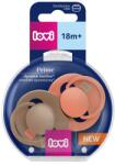 LOVI Set suzete din silicon pentru +18 luni Dynamic Prime Granola/Orange 34/411, 2 bucati, LOVI