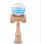 Flippy Jucarie Interactiva Kendama Profesionala, Original Super Sticky - Flippy, din Lemn, 18 cm, Joc de Indemanare pentru Copii si Adulti, Dark white -three blue lines (teo-163881)